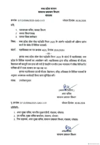 मध्यप्रदेश सामान्य प्रशासन विभाग द्वारा 30 जून 2026 को जारी पदोन्नति प्रक्रिया प्रारंभ करने संबंधी आधिकारिक आदेश की प्रति