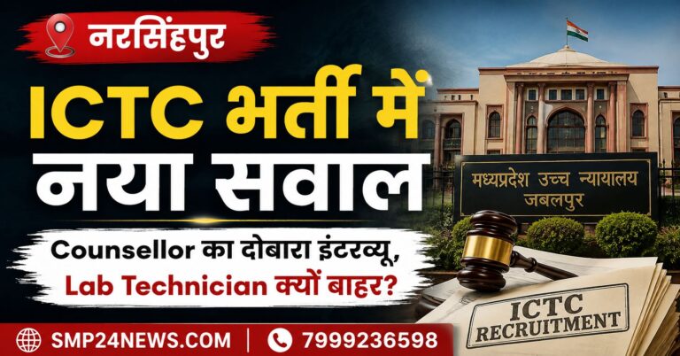 नरसिंहपुर ICTC भर्ती में हाईकोर्ट आदेश के बाद Counsellor के दोबारा इंटरव्यू और Lab Technician को बाहर रखने पर सवाल